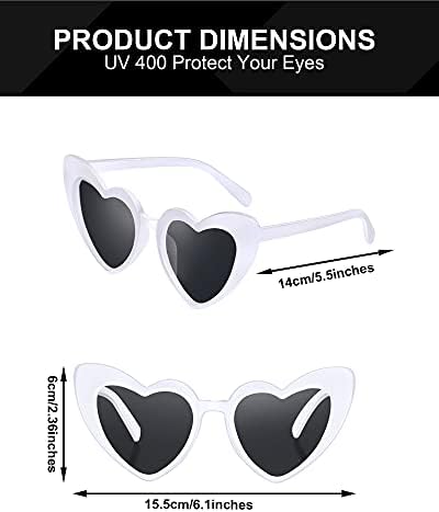Friend 9 Чифта Слънчеви Очила във формата На Сърце, Vintage Слънчеви Очила във формата на Сърце, Дамски Ретро Очила за