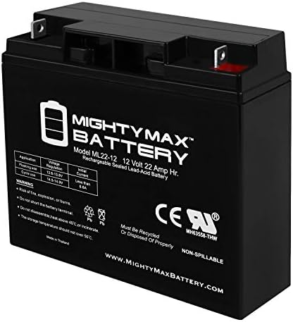 Батерия Mighty Max ML22-12 - 12 Волта 22AH SLA Battery Корпоративна продукт и ML7-12 - 12 v 7,2 AH, клемма F1, Акумулаторна