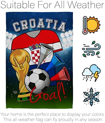 Колекция Накити от световното Първенство по футбол Хърватия Градински Флаг Спортна Игра Топка За Футбол и Развлекателна