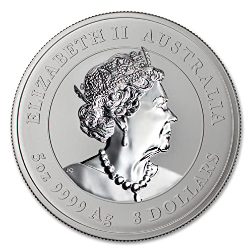 Сребърна монета на Австралийската лунна серия III Година на заека 2023 година с тегло 5 грама (капсула) Блестящ Непреработена