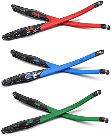 HKUCO Червени/Сини/Зелени Гумени Сменяеми Прозрачни Черни Крака Рамки за очила Oakley Crosslink Sweep/Switch