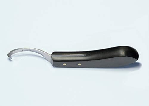 Equinox Зоотовары нож за копитата на ветеринарния лекар с смещенным извито острие, бакелитовая дръжка - режещо