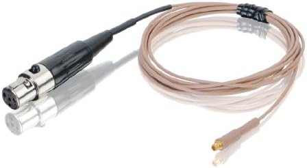 Кабел за слушалки Countryman E6CABLET1AT серия E6, nbr арамидом, с защелкивающимся кабел за предаватели Audio Technica (Tan)