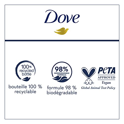 Dove Body Wash за суха кожа, Дълбоко Хидратиращ Овлажняващ крем Почистващо средство за кожата с микроудобрением, възстановителен