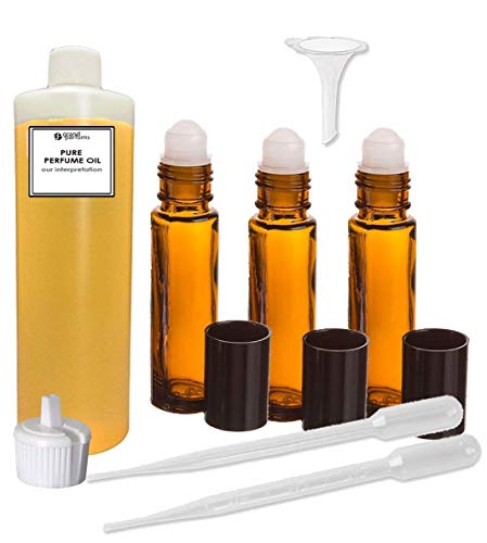Набор от парфюмерийни масла Grand Parfums -Съвместим с Парфюмерным масло Shalimar Light, Нашата интерпретация (1 унция)