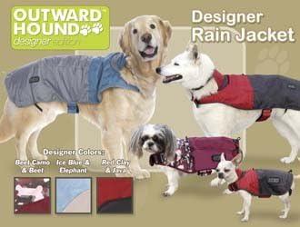 Дизайнерски Дъждобран за кучета Outward Hound Kyjen, X-Small, Червена Глина и Ява