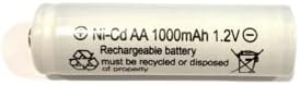 Акумулаторни Батерии NiCd AA размер AA 1000mAh 1.2 V за Слънчева светлина Solar Light (12 БР AA 1000mAh)