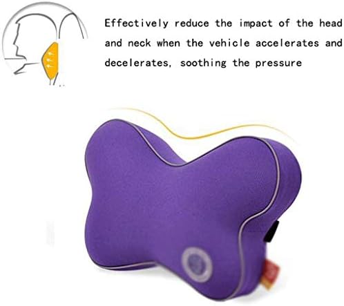 Възглавница за врата столче за кола WYKDD, Възглавница с ефект на памет от болки в главата и шията и Ергономичен Дизайн (Цвят:
