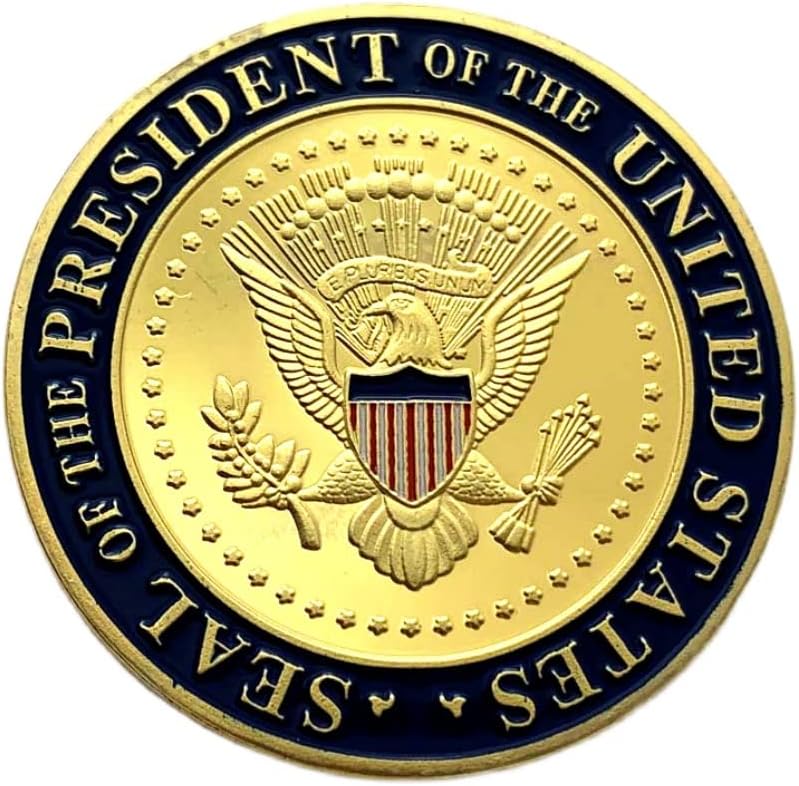 Колекция от златни Възпоменателни монети 46-ти Президент на Сащ Байдън Мемориал медал Златна монета на Белия дом