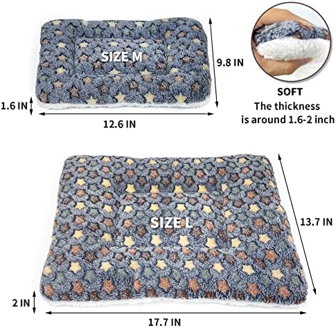 2 Опаковки Квадратна Плюшени легла за морско Свинче и 1 Кошарката За малки животни (Размер M), Уютна спалня
