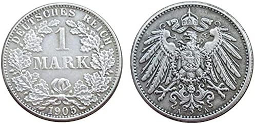 Германия 1 Марка 1905 Adefg 外 Чуждестранна Копие от Сребърни монети