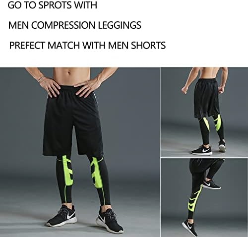 Мъжки Компресия Панталони SS COLOR FISH, Спортни Спортни Гамаши Базов Слой, Чорапогащи за Бягане за Мъже