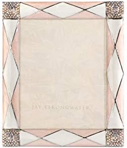 Рамка Jay Strongwater Argyle 3 x 4, Бледо розово