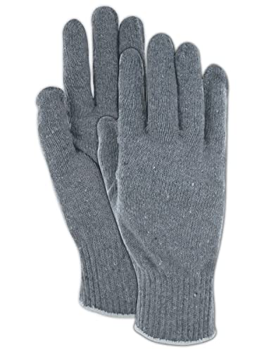 Ръкавици MAGID Greyt Shadow 1418 от памук / полиестер с висока плътност, дължина 8,5 инча, Малък (12 чифта)
