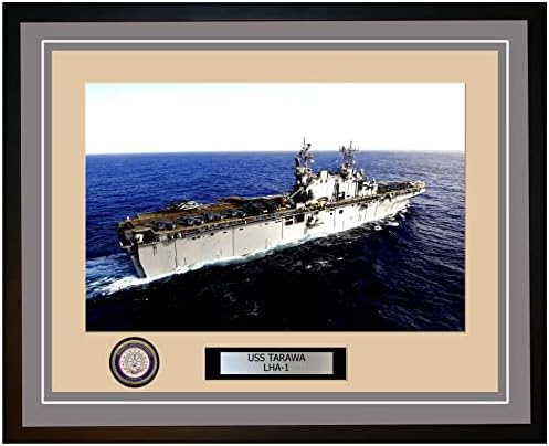 USS Tarawa LHA-1 Снимка на кораба на ВМС на САЩ в рамката на 1LHA1Grey