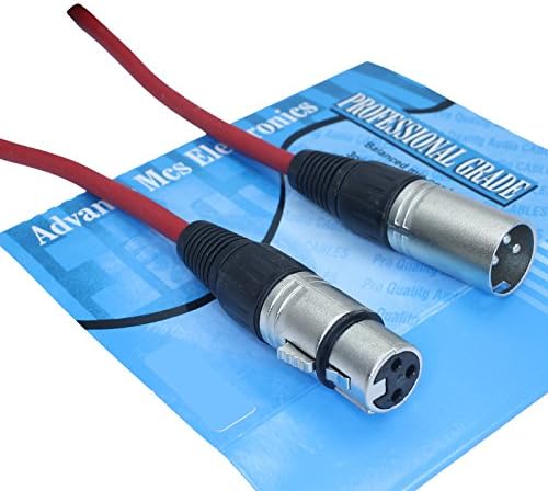 MCSPROAUDIO 100 Фута кабел за микрофон XLR от мъжа към жената (черен)