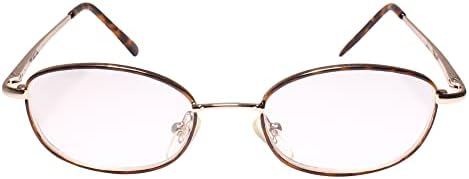 Класически Ретро Кутия Шарнирные Очила в Овална Златна Рамка 2.00 за четене