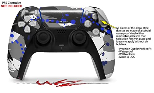 Обвивка WraptorSkinz Skin Wrap е съвместим с контролера на Sony PS5 DualSense Abstract 02 Blue (контролер В