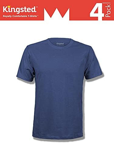 Комплект мъжки тениски Kingsted - като цар Удобни - Мека и свежа тъкан на премиум - Добре обработена класическа