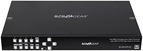 BZBGEAR BG-UHD-QVP-4X2 Мультивидеопроигрыватель 4K / UHD 4x2, безпроблемно премина презентации и масштабатор с стрийминг