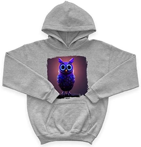 Детска hoody от порести руно Blue Owl - Мультяшная Детска hoody - Hoody с 3D принтом за деца