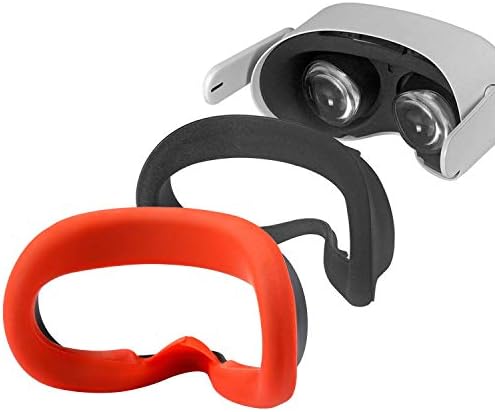Силиконов калъф за интерфейс Yocaya VR за Oculus Quest 2, калъф за възглавница за очите, защита от Пот, светлина, защита от