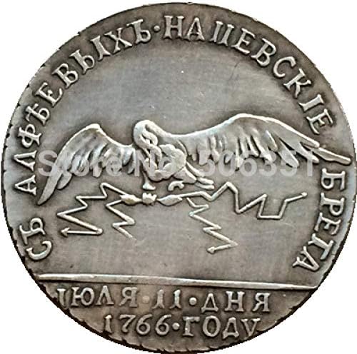 Руски Монети 1766 22 мм Копие за Домашния интериор на Офис