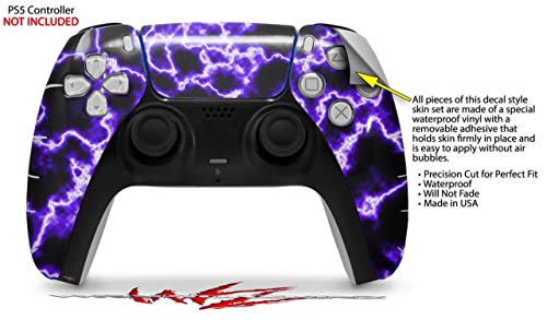 WraptorSkinz Skin Wrap е съвместим с контролера на Sony PS5 DualSense Electrify Purple (контролер В комплекта