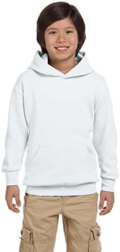 Пуловер с качулка (P473) Бял, XS