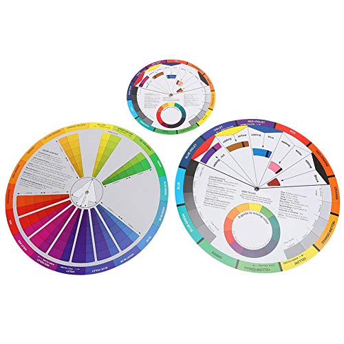 3шт Цветното колело Диаграма Ръководство За Смесване на цветове на Татуировките Пигмента Доставка за Боя Перманентная