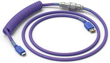Красива спирала кабели – USB Кабели-C Artisan за механични клавиатури (Мъглявина) (Обновена)
