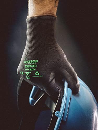 Ръкавици Уотсън Stealth Zero, биоразградими, работни ръкавици с нитриловым покритие, съвместими със сензорен екран, плътно,