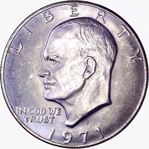 1971 Долар Айзенхауер Айк, 1 долар, Диамант, Без да се прибягва