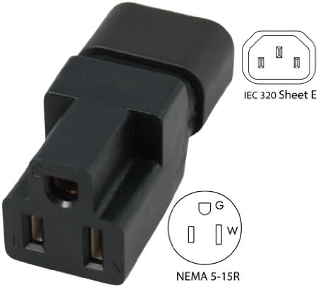 Штекерный адаптер Conntek 30130 IEC C14 до NEMA 5-15R 10Amp