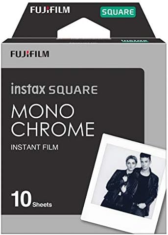 Фотоалбум Fujifilm Instax Square - Графитово-Сиво и Монохромен филм Instax Square - 10 Експозиции (16671332)