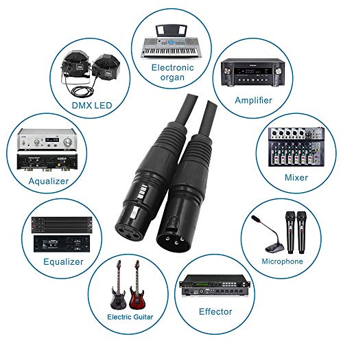 TraderPlus 2 Pack на 6 фута XLR Микрофон, кабел от мъжете за една жена