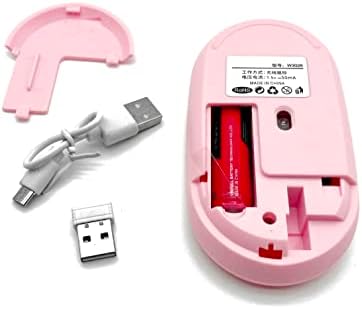 Zayaxe Hello Kitty Момиче Розово Оптична Мишка 2.4ghz USB PC Детска Мишката Тънка Тиха Универсална за Всички Компютри