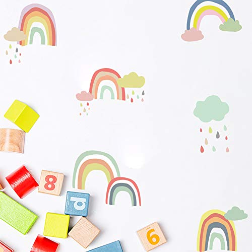 Bamsod с Преливащи се цветове Стикери за Стена Колоритен Стикер за Детска Стая Винил и Стенни Художествени Декорации за Дома