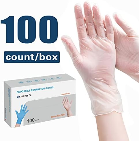 100 от Опаковки - Пластмасови за Еднократна употреба-Ръкавици (Голям размер)