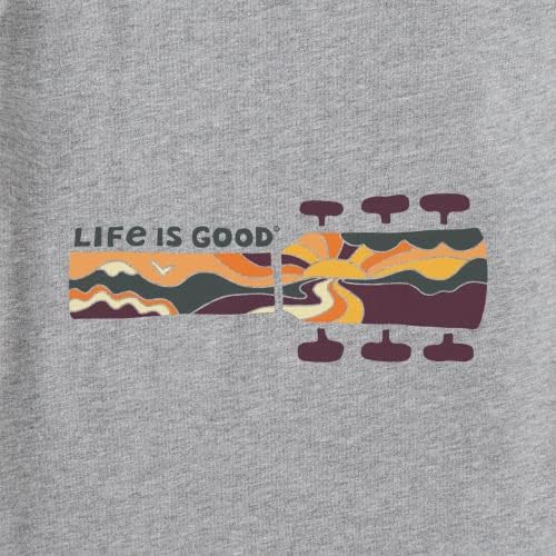 Life is Good Мъжка тениска LS Crusher-Lite С Полупустым Бира