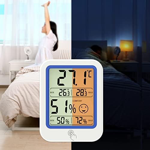 LUVADU ZCX Цифров Термометър за стая, 2 броя, Цифров Термометър За стая, Влагомер, Точен Сензор за Стайна Температура,