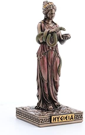 Миниатюрна Фигурка Veronese Design Hygieia, Гръцката Богиня на здравето, Ръчно рисувани от смола