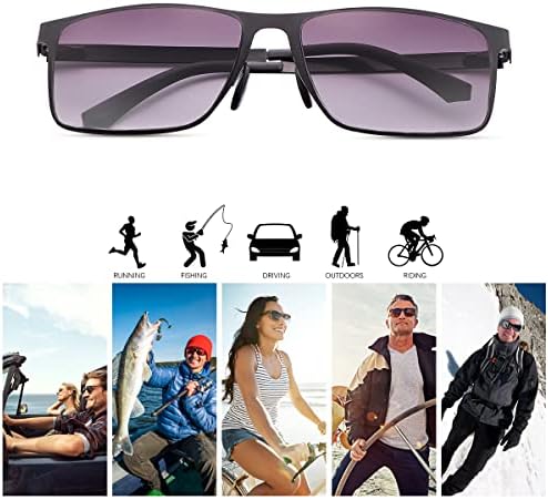 MIRYEA Полнообъективные Очила За Четене Със Защита от ултравиолетови лъчи, Слънчеви Очила с Пружинным тръба на