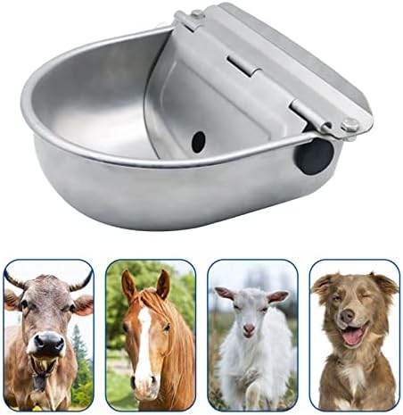 Купа за вода за животни от Неръждаема Стомана Achicklead с Резервоар с поплавковым Капак, Автоматична селското
