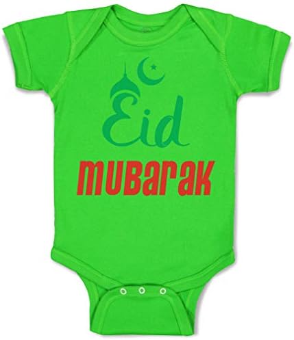 Произведено по Поръчка на Детско Боди Eid Mubarak Арабската Забавно Памучен Детски Дрехи За Момчета и Момичета