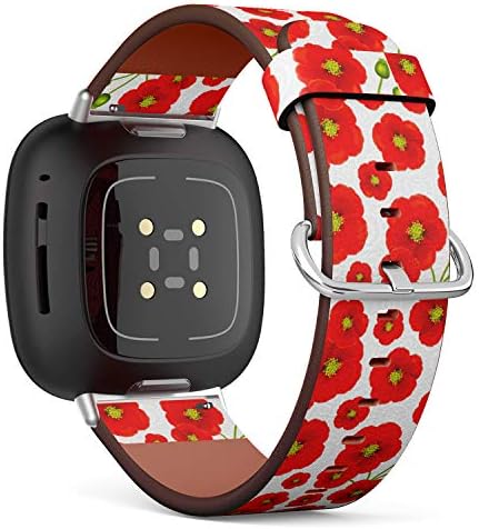Преносимото кожена каишка за часовник Q-Фасул, който е съвместим с Fitbit Versa 3/4 и Fitbit Смисъл/Sense