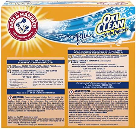 Arm & Hammer 33200-06510 Прахобразен прах за пране с аромат на OxiClean Fresh 10 паунда (опаковка от 3 броя)