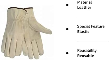 Toledano industries 12 Чифта Големи кожени работни ръкавици. Перфектна защита на ръцете при всякакви условия.