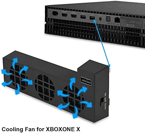 USB-Охлаждащ Вентилатор с Контрол на температурата ATIN за конзолата Xbox One X Външни 3 Вентилатора