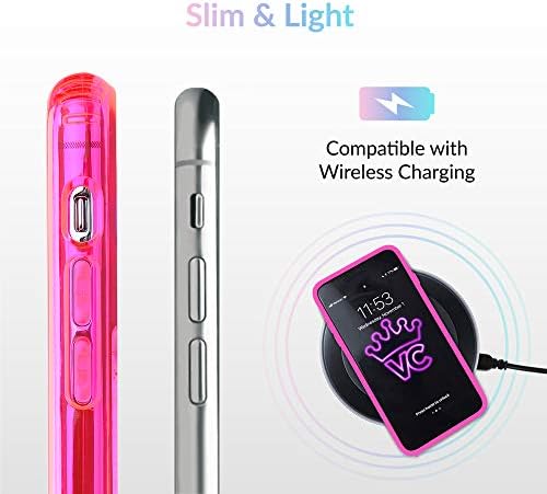 Velvet Caviar е Съвместим с калъф iPhone 11 Neon Pink - Симпатичен Прозрачен Защитен калъф за вашия телефон, за